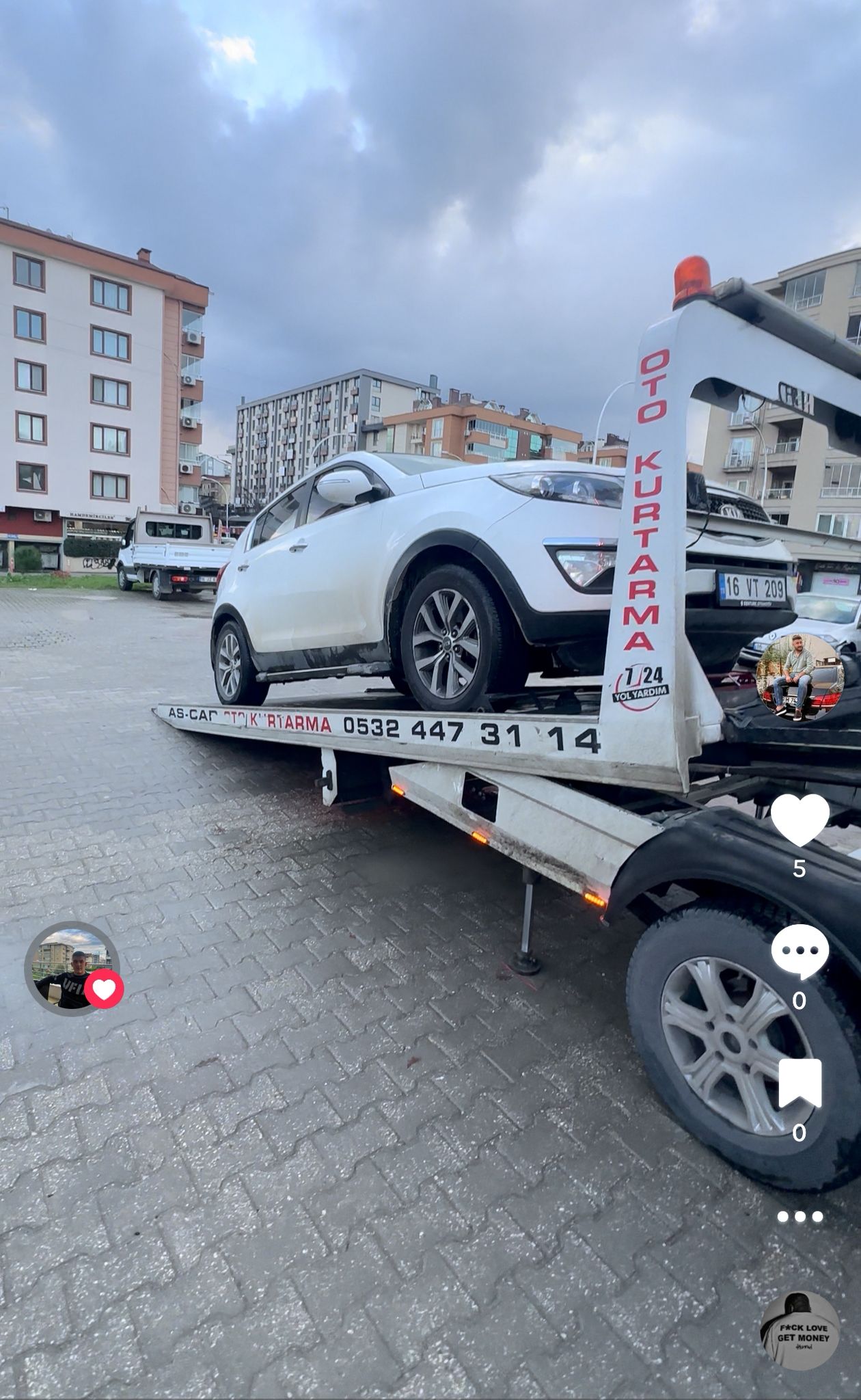 Kazalı Araç Çekici
